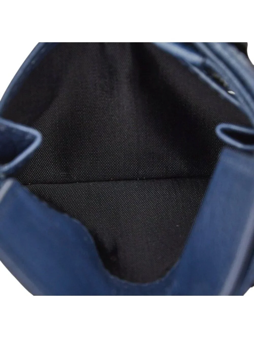 Balenciaga Square Coin Wallet Bifold Compact Navy Leather